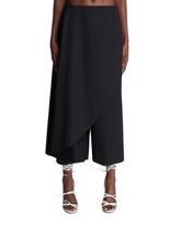 Black Asymmetrical Pants Skirt | PDP | Antonia