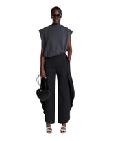 Black Curved Pants - Women | PLP | Antonia