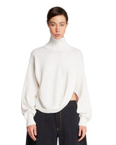 White Draped Sweater - Women | PLP | Antonia