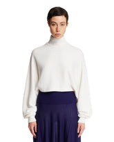 White Puff Sleeve Pullover | PDP | Antonia