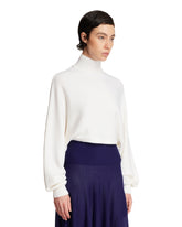 White Puff Sleeve Pullover | PDP | Antonia