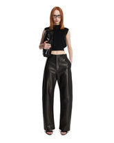 Black Cropped Tank - ALEXANDER WANG | PLP | Antonia