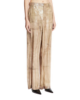 Beige Trompe-l'oeil Pants | PDP | Antonia