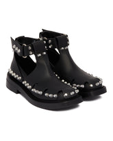 Black Dixon Studded Sandals - Women | PLP | Antonia