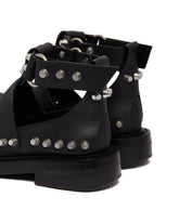 Black Dixon Studded Sandals | PDP | Antonia