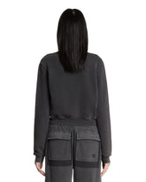 Gray Cropped zip-up Jacket | PDP | Antonia