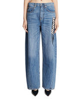 Blue Blade Logo Jeans - ALEXANDER WANG WOMEN | PLP | Antonia