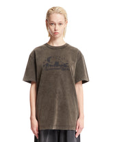 Gray Logoed T-Shirt - ALEXANDER WANG WOMEN | PLP | dAgency