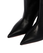 Black Fiona Leather Boots | PDP | Antonia