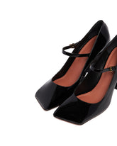 Black Charlotte Patent Pumps | PDP | Antonia