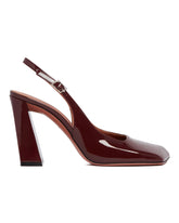 Burgundy Charlotte Sling Pumps | PDP | Antonia