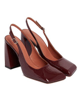 Burgundy Charlotte Sling Pumps - Women's flats | PLP | Antonia