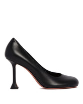 Black Leather Pumps - Amina muaddi women | PLP | Antonia