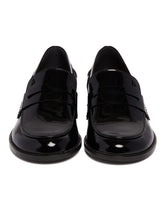 Black Patent Leather Loafers | PDP | Antonia