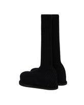 Black Veneda Stretch Flatform Boots | PDP | Antonia