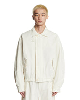 White Padded Cotton Jumper - AMOMENTO MEN | PLP | Antonia