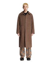 Brown Wool And Alpaca Coat - AMOMENTO MEN | PLP | Antonia