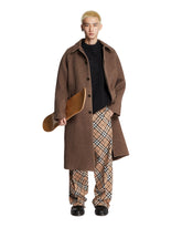 Brown Wool And Alpaca Coat - AMOMENTO MEN | PLP | Antonia