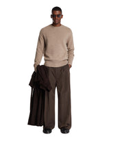 Brown Straight-Leg Trousers - Women's hats | PLP | Antonia