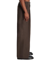 Brown Straight-Leg Trousers | PDP | Antonia