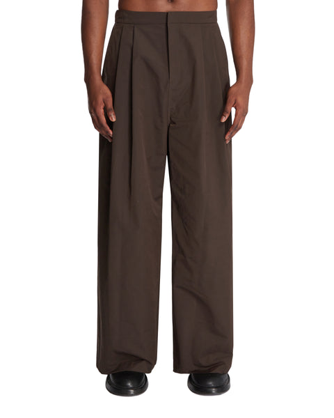 Brown Straight-Leg Trousers | AMOMENTO - Antonia