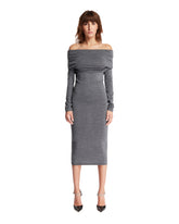 Gray Off-Shoulder Midi Dress | PDP | Antonia