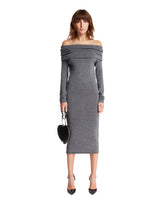 Gray Off-Shoulder Midi Dress | PDP | Antonia