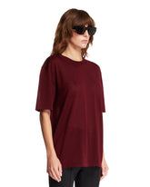 Burgundy Wool Classic T-Shirt | PDP | Antonia