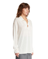 White Wool Long Sleeve Top | PDP | Antonia