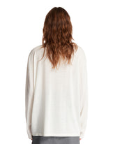 White Wool Long Sleeve Top | PDP | Antonia