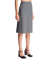 Gray Wool Skirt | PDP | Antonia