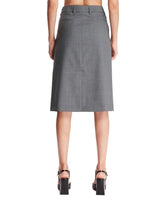 Gray Wool Skirt | PDP | Antonia