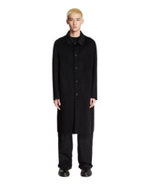 Black Wool And Silk Coat - ATTACHMENT MEN | PLP | Antonia