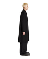 Black Wool And Silk Coat | PDP | Antonia