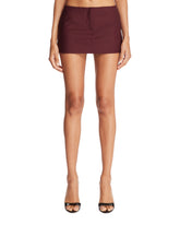 Burgundy Salas Mini Skirt | PDP | Antonia