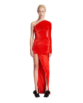 Red Asymmetrical Dress | BALENCIAGA | dAgency
