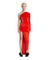 Red Asymmetrical Dress | PDP | dAgency