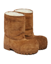 Beige Alaska Fur Boots - Balenciaga men | PLP | dAgency
