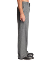 Gray Light Wool Flannel Pants | PDP | Antonia