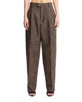 Brown Texturized Trousers | PDP | dAgency