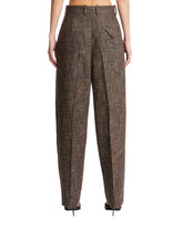 Brown Texturized Trousers | PDP | dAgency