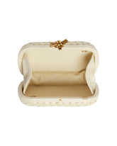 White Knot Clutch With Chain | PDP | Antonia