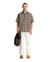 Brown Checkered Shirt - Bottega Veneta men | PLP | dAgency