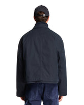 Blue Tech Fabric Jacket | PDP | Antonia