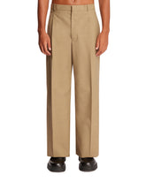 Beige Wool Pants - Bottega Veneta men | PLP | Antonia