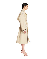 Trench Beige In Cotone E Seta | PDP | Antonia