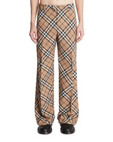 Pantaloni Check In Lana - BURBERRY UOMO | PLP | Antonia