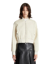 Beige Quilted Nylon Bomber - Women | PLP | Antonia