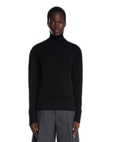 Black High-Neck Wool Sweater | PDP | Antonia