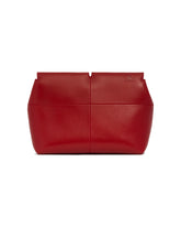 Red Snip Leather Clutch | PDP | Antonia